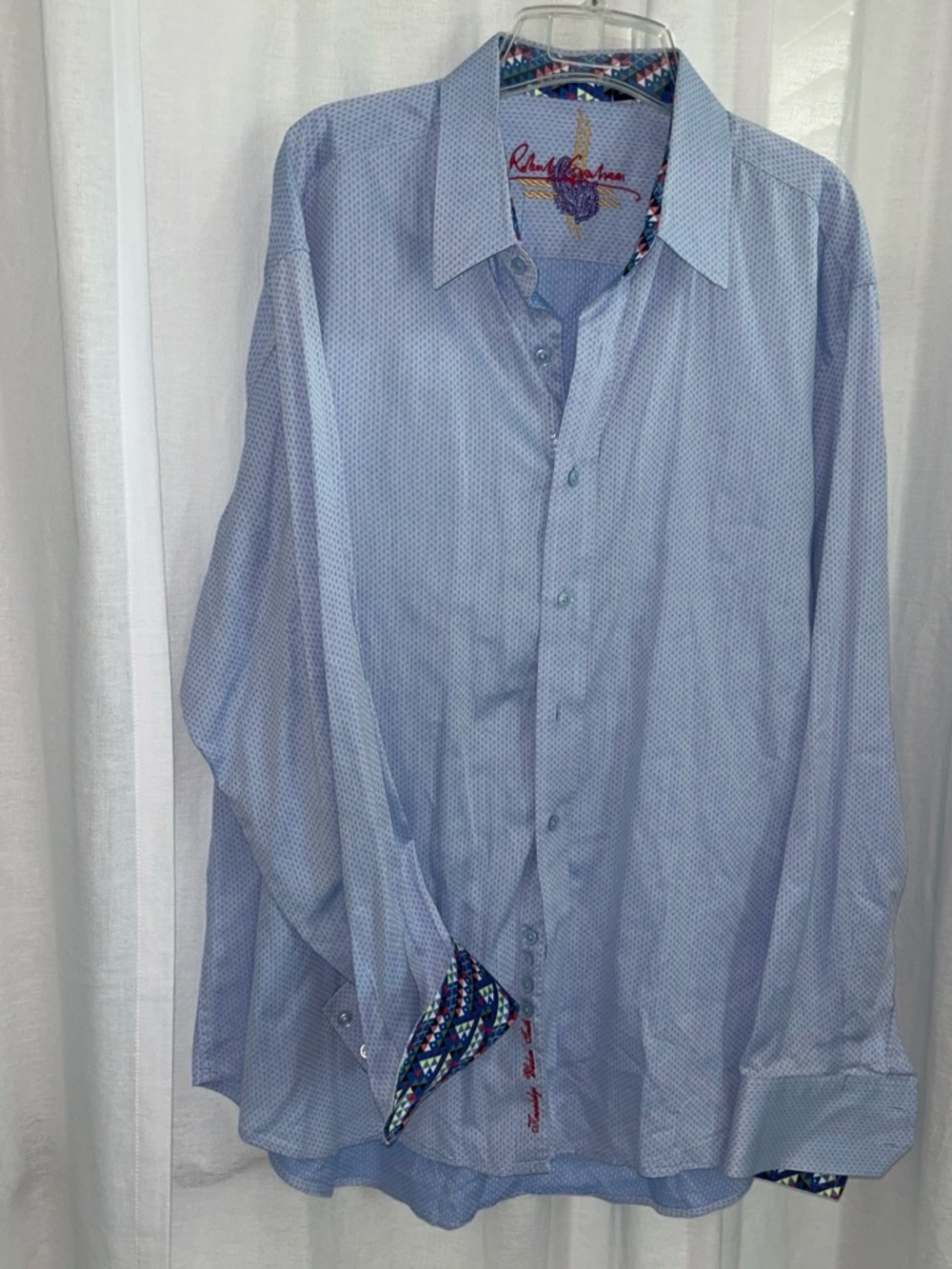 Robert Graham Light Blue Men's Dress Shirt